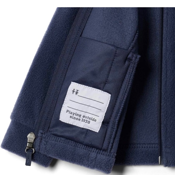 Columbia Benton Springs Kids Fleece Jacket in Nocturnal Blue - Picture 3 of 7